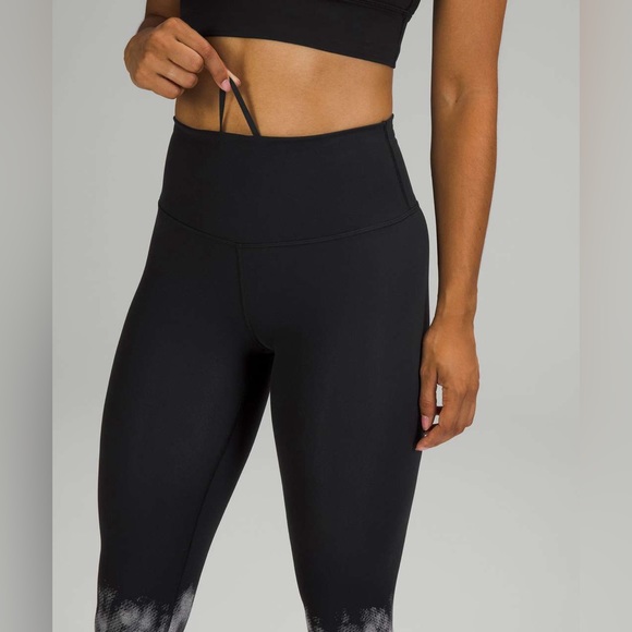 Lululemon Wunder Train High-Rise Tight 25" Crop Black Ascending Silverscreen - Picture 5 of 10